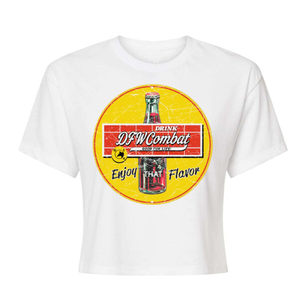 ENJOY THAT FLAVOR - WOMEN'S CROP T-SHIRT - $UD9VBY$ Thumbnail